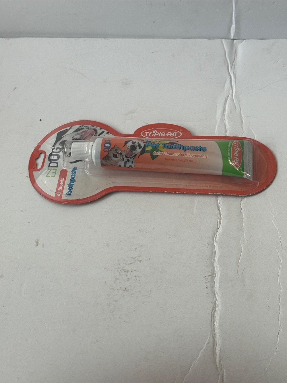 Triple Pet EZ Dog Vanilla Mint Orange Dog Toothpaste – Fresh Breath Dental Gel